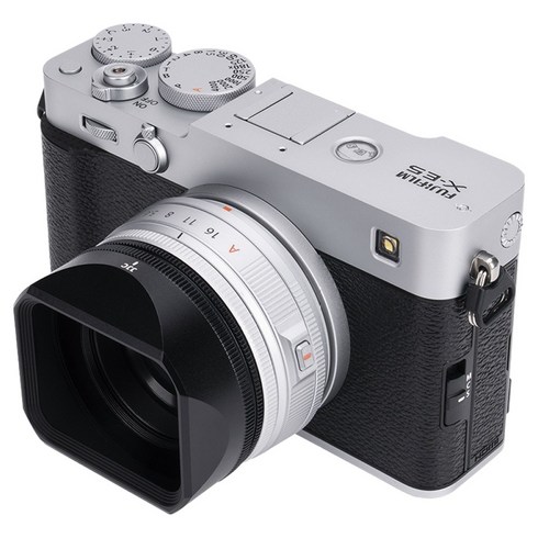 JJC 후지 XF 23 F2.8 XF 27 F2.8 R WR X-E5 렌즈 사각 후드, 1개, LH-JXF23F28(블랙)