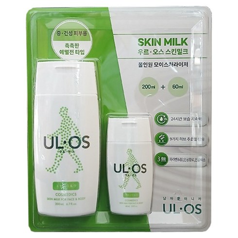 우르오스 올인원 스킨밀크 200ml + 60ml 세트, 1개