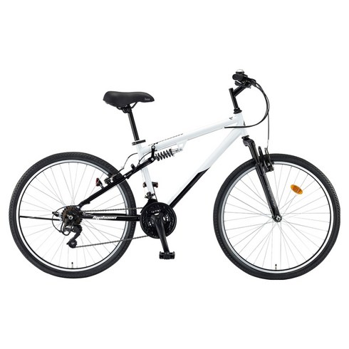 레스포 태풍DX 26 MTB 스틸 림 브레이크 16.9kg 신장 150~180cm 방문설치, 화이트 + 블랙, 66.0cm(26인치)