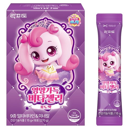 락피도 영양가득 비타젤리 18p, 270g, 1개