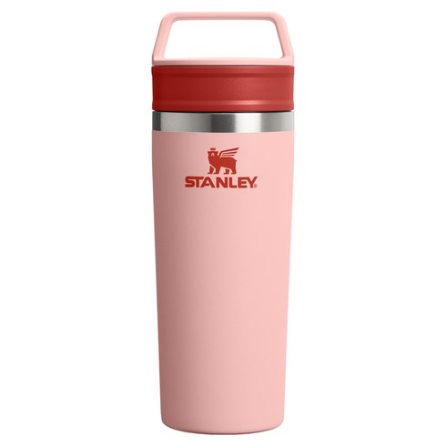 스탠리 카페 투고 트래블 머그, 피치 로즈, 473ml, 1개