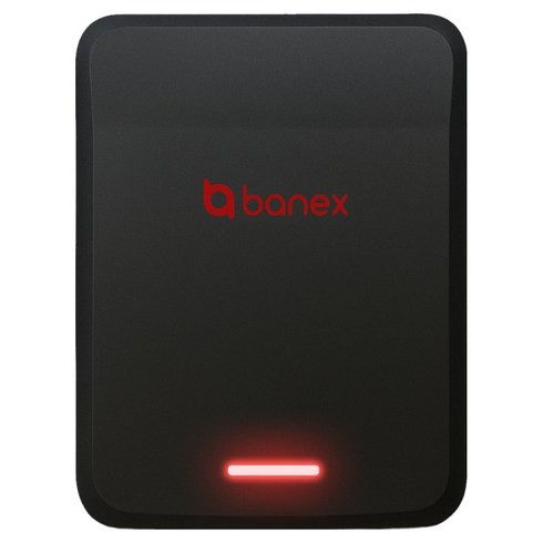 바넥스 무선 하이패스 단말기 BX400, USB케이블 + 일반거치대, 블랙