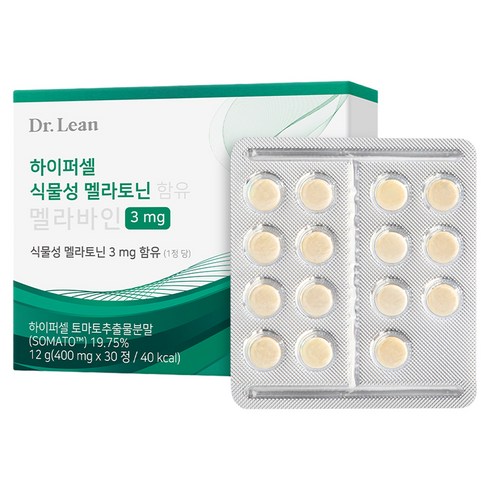 닥터린 하이퍼셀 식물성 멜라토닌 함유 멜라바인 12g, 1개, 30정