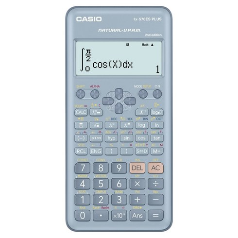 카시오 공학용 계산기, FX-570ES PLUS 2 블루, 1개