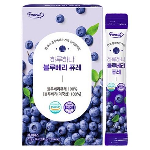 퍼니트 하루하나 블루베리 퓨레, 20g, 14개