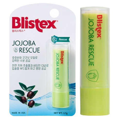블리스텍스 호호바 레스큐 립밤, 과일향, 3.7g, 1개