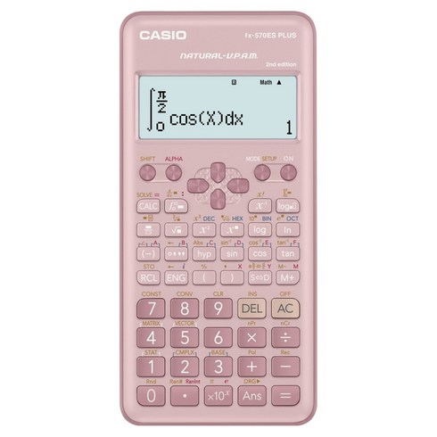 카시오 공학용 계산기 핑크, 1개, FX-570ES PLUS-2-PK