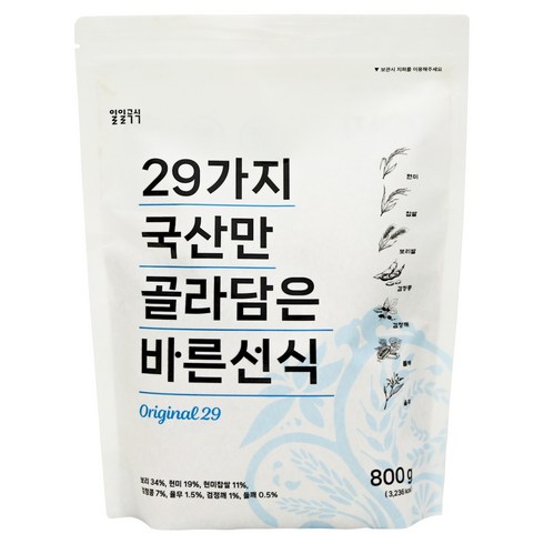 일일곡식 29가지 국산만 골라담은 바른선식, 800g, 1개