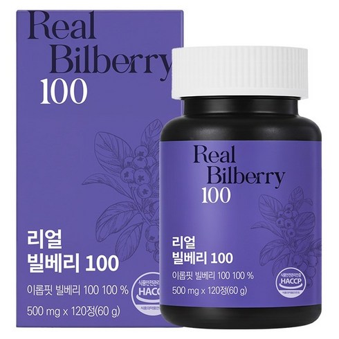 이롭핏 리얼 빌베리 100 60g, 1개, 120정
