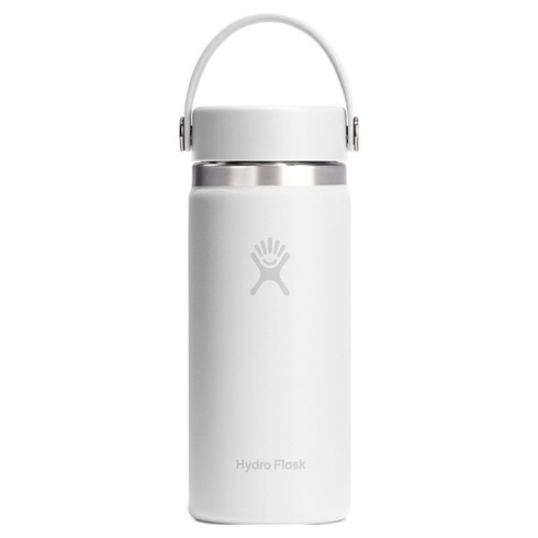하이드로플라스크 와이드 플렉스캡 텀블러, 화이트 NEW, 473ml, 1개