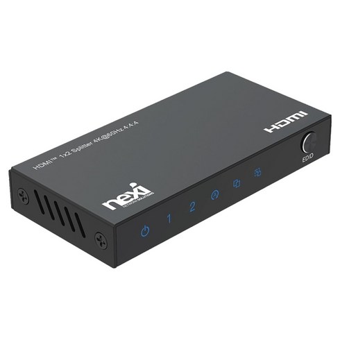 넥시 4K 1:2 HDMI 분배기 NX-4K0102SP-60A NX1283, 1개, 4K NX-4K0102SP-60A