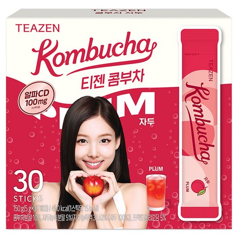 티젠 알파CD 콤부차 자두, 5g, 1개, 30개입