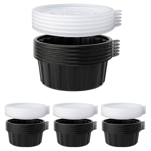 블룸엣홈 신형 미니탕 삼계탕용기 블랙 158mm 소, 20개, 1개입