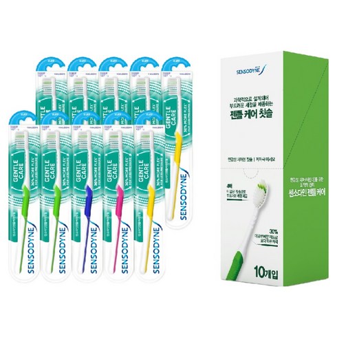 센소다인 젠틀 케어 칫솔, 10개입, 1개