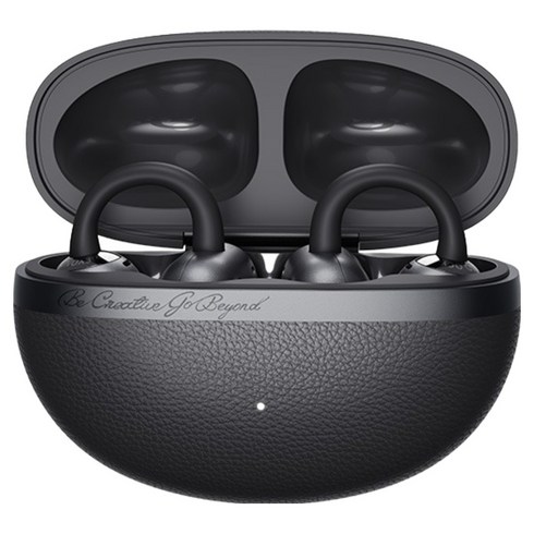 QCY 오픈형 블루투스 이어폰, QCY CT06 BlueTooth 6.0, 소프트 블랙