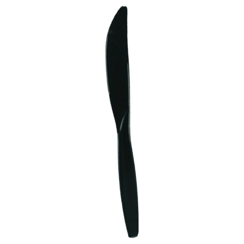 천운패키지 나이프 블랙 19.5cm, 100개, 1개입