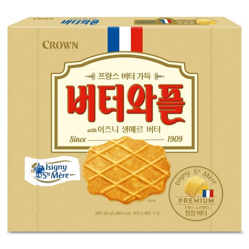 버터와플 이즈니, 1개, 316g