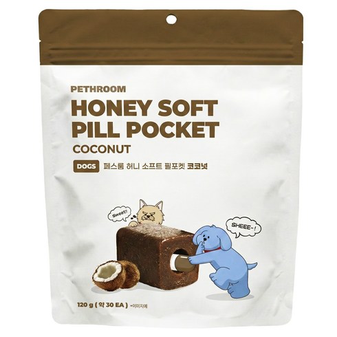 페스룸 강아지 허니 소프트 필포켓 30p, 코코넛, 120g, 1개