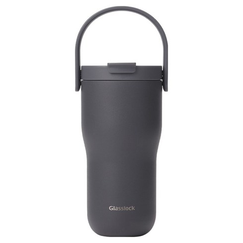 글라스락 캐리 플로우 텀블러, 차콜, 1개, 500ml