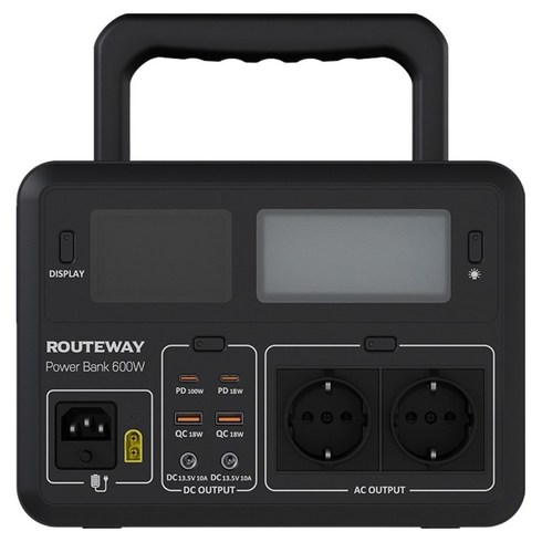 루트웨이 캠핑용 대용량 보조배터리 20000mAh, 블랙, PB600W-UPS