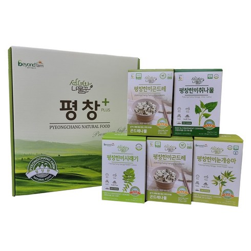 선녀와나물꾼 평창플러스 한끼나물 5p 선물세트, 1세트
