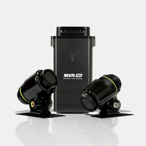 지넷 오토바이 바이크 2채널 FHD 블랙박스 64GB, MVR M1, 그레이(본체), 블랙(카메라)