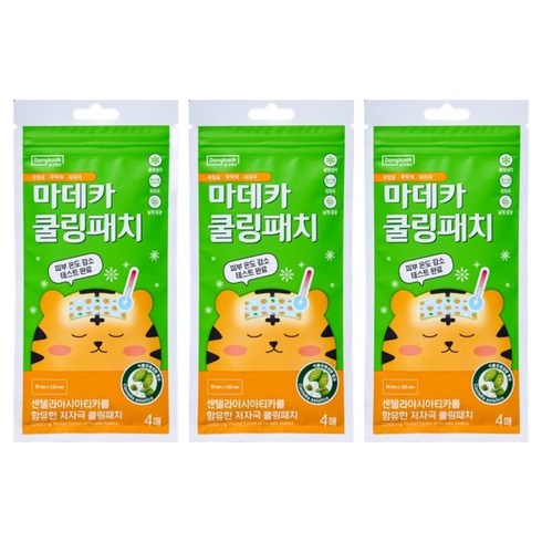 동국제약 마데카 쿨링패치, 4개입, 3개