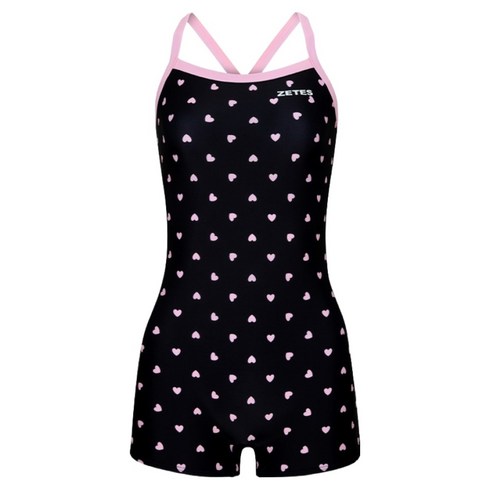제테스 여성용 러빙하트 밸런스핏 X백 2부 실내수영복 PK950W23