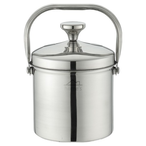 homes 올스텐 음식물쓰레기통 2L, 실버, 1개