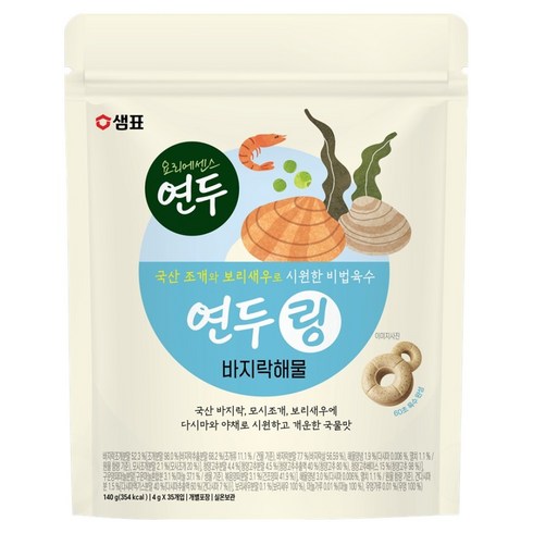샘표 연두링 바지락해물 35p, 140g, 1개