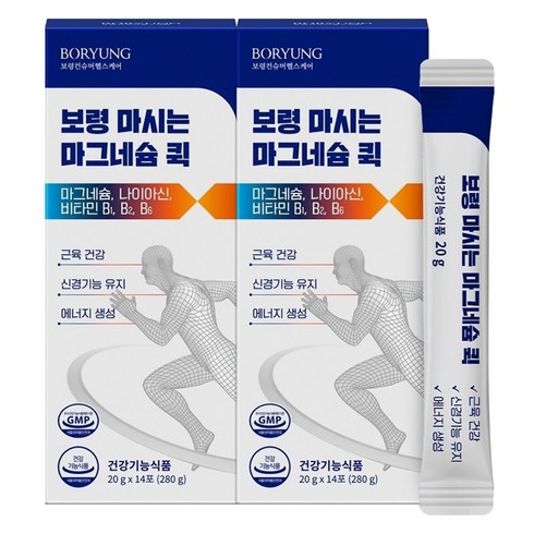 보령 마시는 글루콘산 액상 마그네슘 퀵, 280g, 2개