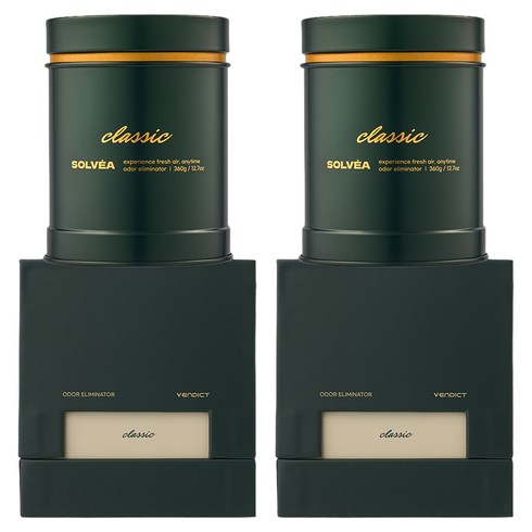 벤딕트 솔베아 대용량 고체 탈취제 클래식, 360g, 2개