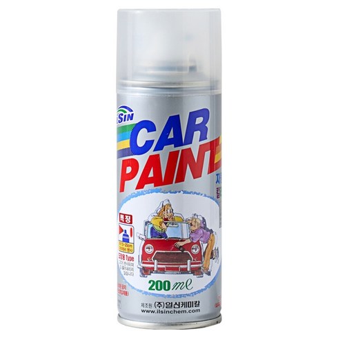 일신 스프레이 페인트 현대 TCM 200ml, 1개, 팬텀블랙 (246)