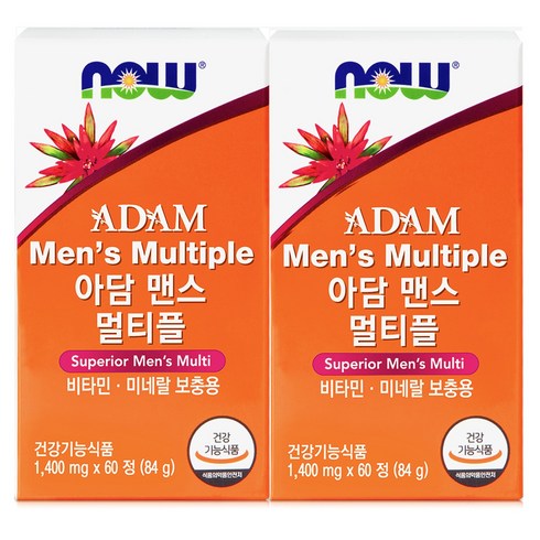 나우푸드 아담 맨스 멀티비타민 84g, 60정, 2개