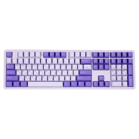 큐센 PBT 풀윤활 가스켓 유무선 기계식 키보드 Bsun 딸기라떼축, 라벤더, Q108, 제조사축