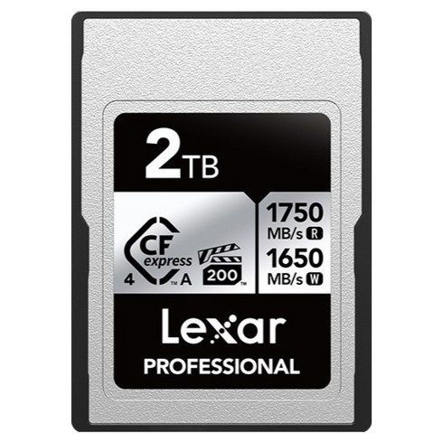렉사 CFexpress Type A 4.0 VPG200 소니 메모리카드 실버, 2TB, 1개