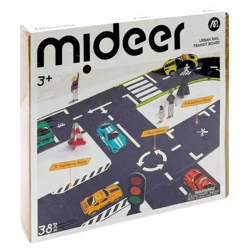 mideer 미디어 교통놀이 자동차 도로 퍼즐 NMD6176, 1개, 38피스