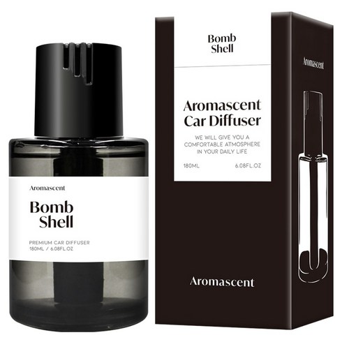 더허브샵 아로마센트 차량용 디퓨저 방향제 180ml, 1개, 밤쉘