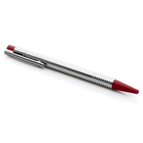 LAMY 로고 볼펜 205 블랙심, 스틸 매트레드, 1개