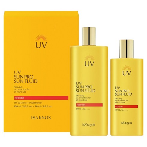 이자녹스 UV 선 프로 365 익스트림 선 플루이드 SPF50+ PA++++ 100ml + 70ml, 1개, 170ml