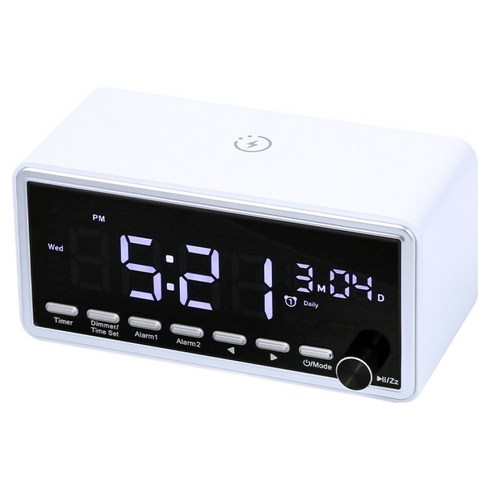 아이노트 15W 고속 무선 충전 블루투스 스피커, 화이트, BSR15W