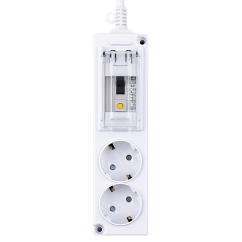 보코 고용량 4000W 누전차단용 멀티탭 2구, 5m, 화이트, 1개