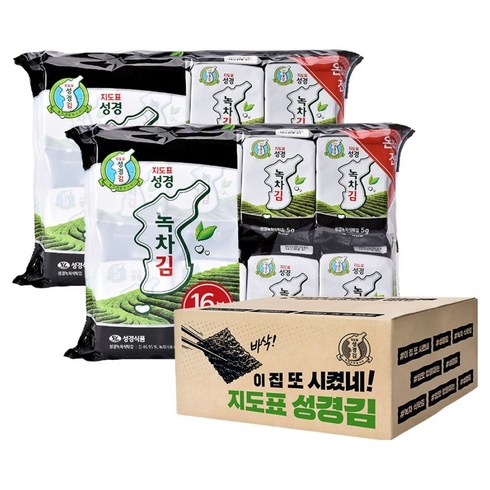 지도표성경 녹차 식탁김, 5g, 32개