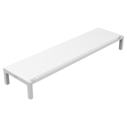 억스 메탈 모니터 받침대 90cm, 화이트