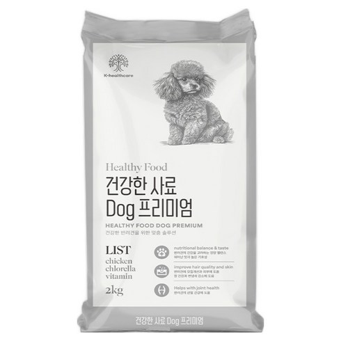 건강한사료 강아지 프리미엄 사료, 1개, 2kg, 닭