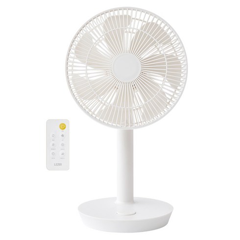르젠 공기순환 무선 BLDC 저소음 AI 리모컨 탁상용 선풍기 8인치, 릴리화이트, LZEF-MDC290