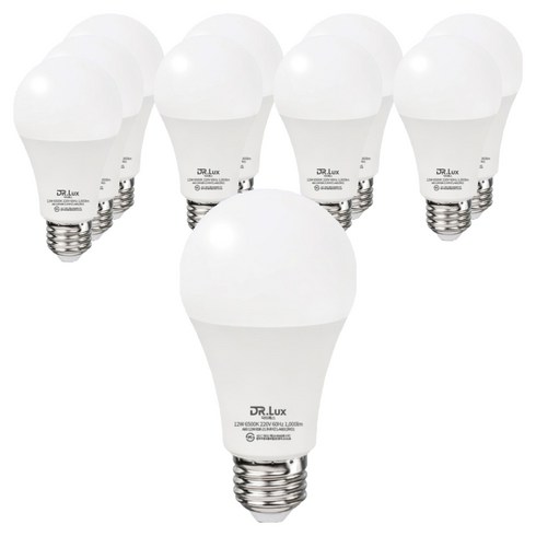 닥터룩스 LED 전구 12W, 10개, 주광색