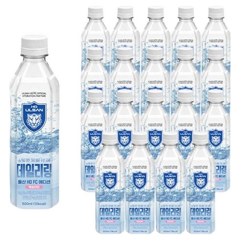 데일리링 울산 HD FC 에디션 복숭아맛, 20개, 500ml