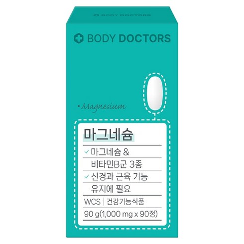 바디닥터스 마그네슘 90g, 1개, 90정