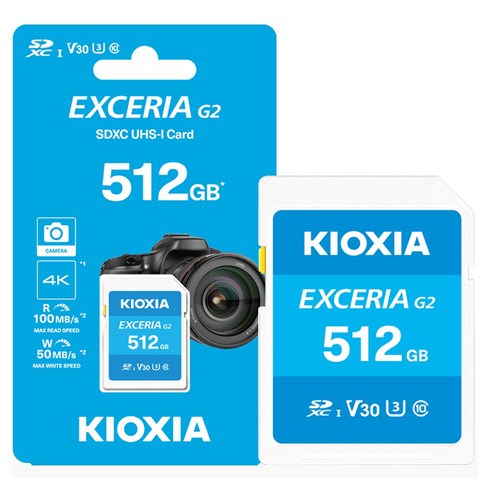 키오시아 EXCERIA G2 SD카드, 1개, 512GB